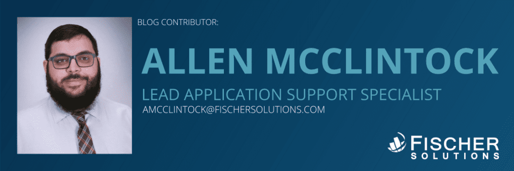Contributor - Allen McClintock, lead application support specialist